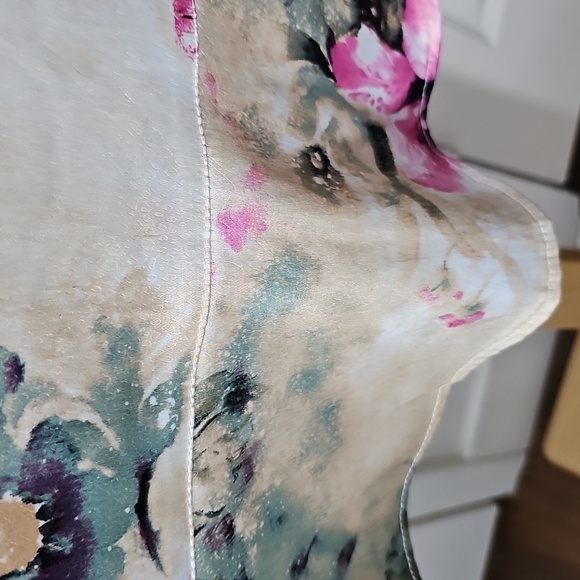 MARIANA ARANTES mini Skirt Floral Print. Rear Zipper. Small P. - Picture 4 of 12